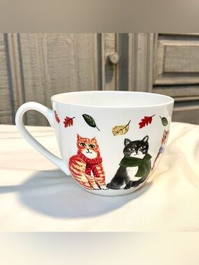 Harvest Green Studio “ Home Is Where My Cat Is” Mug/Cup - Bone China-England